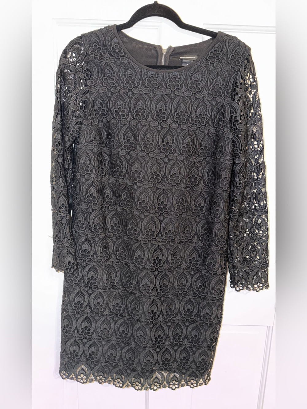 Club Monaco Black Lace Midi Dress